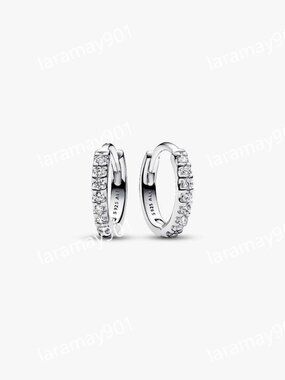 Sparkling Huggie Hoop Earrings